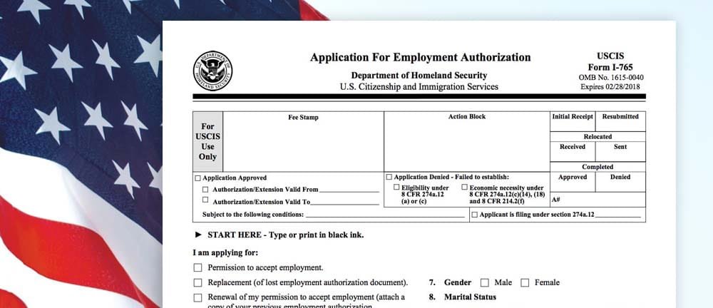 Form I-765 EAD